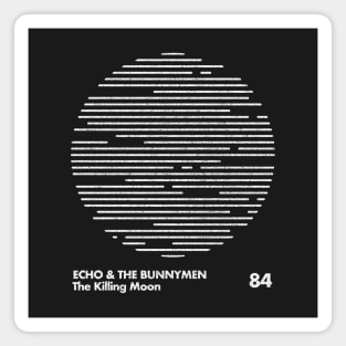 Echo & The Bunnymen / Minimal Graphic Design Tribute Magnet